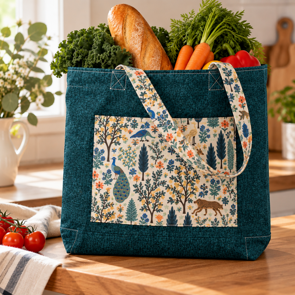 Market Tote Bag Sewing Project Kit